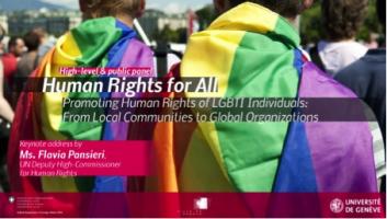 Droits Humains pour tous - Promouvoir les droits de l'homme des personnes LGBTI: Des communautés locales aux organisations internationales /Human Rights for All - Promoting Human Rights of LGBTI Individuals: From Local Communities to Global Organizations