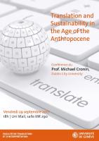 Translation and Sustainability in the Age of the Anthropocene