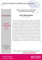 Talk Gilles Pourtois (Lecture series)