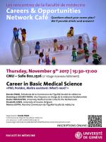 9 novembre: Careers & Opportunities Network Cafe "Career in Basic Medical Science"