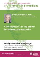 9 novembre: Jeudis de la Faculté - Frontiers in Biomedicine, Hester den Ruijter