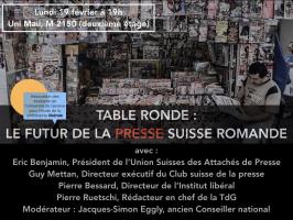 Table ronde : Le futur de la presse suisse romande