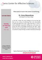 Talk Dr. Anna Alexandrova (Lecture series)