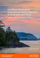 Les facteurs favorisant la traduction des œuvres littéraires : le cas de Jean-Louis Perret 