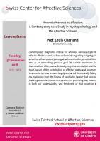 Talk Prof. Louis Charland (Lecture series)
