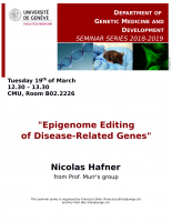 "Epigenome Editing of Disease-Related Genes"