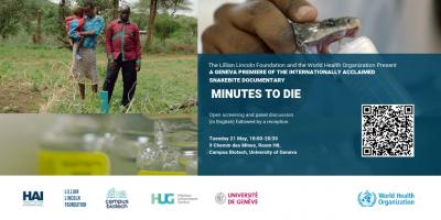 Geneva screening of the snakebite documentary "Minutes to Die"