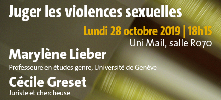 "Juger les violences sexuelles. Une enquête exploratoire à Genève"
