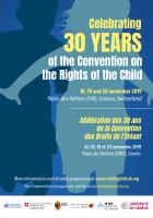 30e Anniversaire de la Convention relatives aux droits de l'enfant (CDE) 