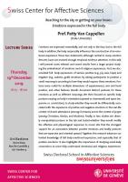 Talk Patty Van Cappellen (Lecture series)
