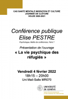 Conférence publique / Présentation de l’ouvrage « La vie psychique des réfugiés »