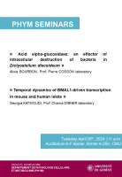 Seminar from the Department of Cell Physiology and Metabolism PHYM