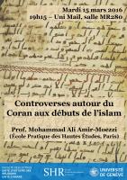 Controverses autour du Coran aux débuts de l’islam