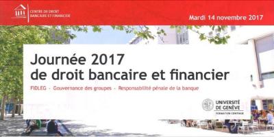 Journée 2017 de droit bancaire et financier