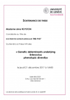 21 décembre: Soutenance de thèse Sciences médicales "MD-PhD"