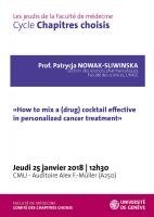 25 janvier: Jeudis de la Faculté - Chapitres choisis, prof. Patrycja Nowak-Sliwinska 
