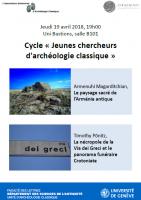 Cycle « Jeunes chercheurs d'archéologie classique »
