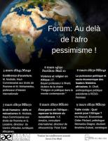 Au delà de l'afro pessimisme ! Défis de l'Afrique moderne