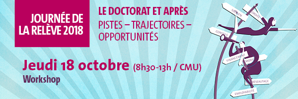 Journée de la relève 2018 - workshop