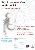 Et toi, ton rein, t’en feras quoi? Du côté du donneur