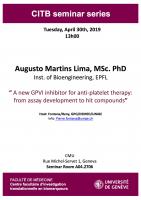 CITB Seminar Series: Augusto Martins Lima