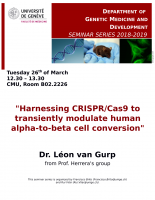 "Harnessing CRISPR/Cas9 to transiently modulate human alpha-to-beta cell conversion"