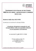 Soutenance travail de fin d'étude MAS: Adèle-Rose NGO NYEKI