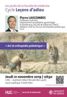 21 novembre: Jeudis de la Faculté - Leçon d'adieu, prof. Pierre Lascombes