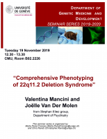 Comprehensive Phenotyping of 22q11.2 Deletion Syndrome
