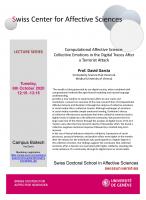 Talk David Garcia (Lecture series)