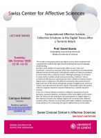 Talk David Garcia (Lecture series)