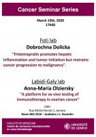 CANCELLED!!! CRTOH Seminar Series: Foti and Labidi-Galy labs
