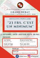 Grand Débat - IN 173 "23 francs c'est un minimum."