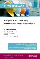 Enzymes at work - specificity determinants of protein phosphatases
