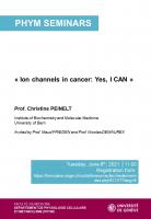 Ion channels in cancer: Yes, I CAN 