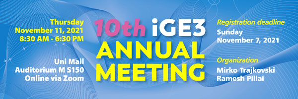 10th iGE3 Annual Meeting
