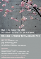 Symposium en l’honneur du Pr Alexandre Dayer