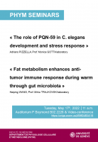 Seminar from the Department of cell physiology and metabolism PHYM