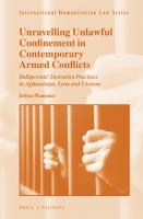 Book Launch: ‘Unravelling Unlawful Confinement in Contemporary Armed Conflicts’