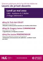 30 mai: Leçons de privat-docents