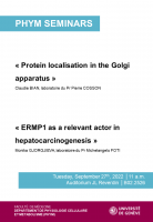 Seminar from the Department of cell physiology and metabolism PHYM