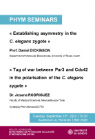 Seminar from the Department of cell physiology and metabolism PHYM