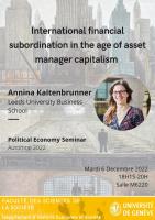 "International financial subordination in the age of asset manager capitalism"