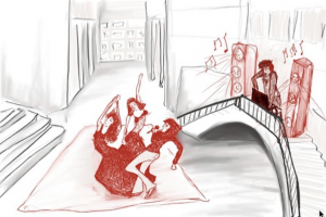 Performence artistique Zahra Dogan 