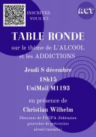 Act - Table ronde sur l'alcool et les addictions