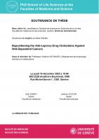 “Repositioning the Anti-Leprosy Drug Clofazimine Against Wnt-Dependent Cancers”