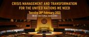 Crisis management and transformation for the United Nations we need