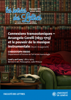 Connexions transocéaniques – Arcangelo Corelli (1653-1713) et le pouvoir de la musique instrumentale [Leçon inaugurale]