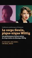 Le corps Gouin, pique-nique Wittig. Une performance-lecture autour du Corps lesbien de Monique Wittig