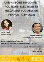 "Une histoire du conflit politique. Elections et inégalités sociales en France (1789 - 2022)"